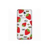 Senada General Mobile Gm 5 Plus İle Uyumlu Kılıf 0.4Mm Lazer Kesim Silikon Kapak Çilek Berry