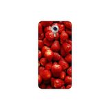 Senada General Mobile Gm 5 Plus İle Uyumlu Kılıf 0.4Mm Lazer Kesim Silikon Kapak Çilekler