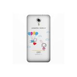 Senada General Mobile Gm 5 Plus İle Uyumlu Kılıf 0.4Mm Lazer Kesim Silikon Kapak Çöp Aşk