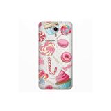 Senada General Mobile Gm 5 Plus İle Uyumlu Kılıf 0.4Mm Lazer Kesim Silikon Kapak Cupcake Donut
