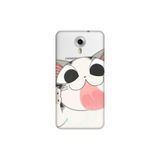 Senada General Mobile Gm 5 Plus İle Uyumlu Kılıf 0.4Mm Lazer Kesim Silikon Kapak Fat Cat