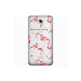 Senada General Mobile Gm 5 Plus İle Uyumlu Kılıf 0.4Mm Lazer Kesim Silikon Kapak Flamingo