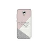 Senada General Mobile Gm 5 Plus İle Uyumlu Kılıf 0.4Mm Lazer Kesim Silikon Kapak Happen