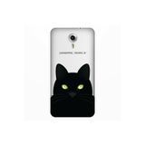 Senada General Mobile Gm 5 Plus İle Uyumlu Kılıf 0.4Mm Lazer Kesim Silikon Kapak Kara Kedi