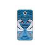 Senada General Mobile Gm 5 Plus İle Uyumlu Kılıf 0.4Mm Lazer Kesim Silikon Kapak Kuğu,Color1271