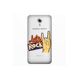 Senada General Mobile Gm 5 Plus İle Uyumlu Kılıf 0.4Mm Lazer Kesim Silikon Kapak Lets Rock