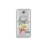 Senada General Mobile Gm 5 Plus İle Uyumlu Kılıf 0.4Mm Lazer Kesim Silikon Kapak Love Is All