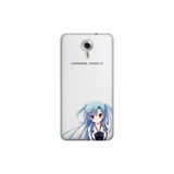 Senada General Mobile Gm 5 Plus İle Uyumlu Kılıf 0.4Mm Lazer Kesim Silikon Kapak Mavi Anime Kız