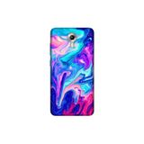Senada General Mobile Gm 5 Plus İle Uyumlu Kılıf 0.4Mm Lazer Kesim Silikon Kapak Mavi Pembe Ilizyon