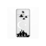 Senada General Mobile Gm 5 Plus İle Uyumlu Kılıf 0.4Mm Lazer Kesim Silikon Kapak Mehmetçik