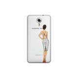 Senada General Mobile Gm 5 Plus İle Uyumlu Kılıf 0.4Mm Lazer Kesim Silikon Kapak Moda Ikonu Kız