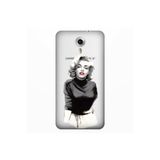 Senada General Mobile Gm 5 Plus İle Uyumlu Kılıf 0.4Mm Lazer Kesim Silikon Kapak Monroe