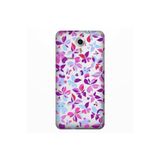 Senada General Mobile Gm 5 Plus İle Uyumlu Kılıf 0.4Mm Lazer Kesim Silikon Kapak Mor Kelebek