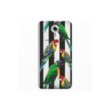 Senada General Mobile Gm 5 Plus İle Uyumlu Kılıf 0.4Mm Lazer Kesim Silikon Kapak Papağan