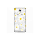 Senada General Mobile Gm 5 Plus İle Uyumlu Kılıf 0.4Mm Lazer Kesim Silikon Kapak Papatya Uyumlu