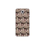 Senada General Mobile Gm 5 Plus İle Uyumlu Kılıf 0.4Mm Lazer Kesim Silikon Kapak Pug Pug Köpek