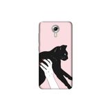 Senada General Mobile Gm 5 Plus İle Uyumlu Kılıf 0.4Mm Lazer Kesim Silikon Kapak Sanat Kedi