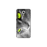 Senada General Mobile Gm 5 Plus İle Uyumlu Kılıf 0.4Mm Lazer Kesim Silikon Kapak Sarı Göz Kedi