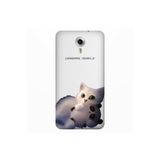 Senada General Mobile Gm 5 Plus İle Uyumlu Kılıf 0.4Mm Lazer Kesim Silikon Kapak Şeker Kedi
