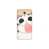 Senada General Mobile Gm 5 Plus İle Uyumlu Kılıf 0.4Mm Lazer Kesim Silikon Kapak Şişko Kedi