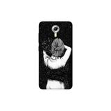 Senada General Mobile Gm 5 Plus İle Uyumlu Kılıf 0.4Mm Lazer Kesim Silikon Kapak Siyah Aşk