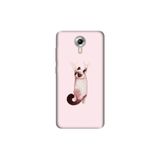 Senada General Mobile Gm 5 Plus İle Uyumlu Kılıf 0.4Mm Lazer Kesim Silikon Kapak Siyam Kedi