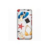 Senada General Mobile Gm 5 Plus İle Uyumlu Kılıf 0.4Mm Lazer Kesim Silikon Kapak Summer