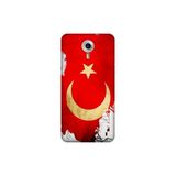 Senada General Mobile Gm 5 Plus İle Uyumlu Kılıf 0.4Mm Lazer Kesim Silikon Kapak Türk Bayrağı