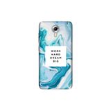 Senada General Mobile Gm 5 Plus İle Uyumlu Kılıf 0.4Mm Lazer Kesim Silikon Kapak Work Hard Dream Big