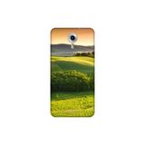 Senada General Mobile Gm 5 Plus İle Uyumlu Kılıf 0.4Mm Lazer Kesim Silikon Kapak Yeşil Doğa
