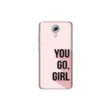Senada General Mobile Gm 5 Plus İle Uyumlu Kılıf 0.4Mm Lazer Kesim Silikon Kapak You Go Girl