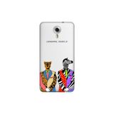 Senada General Mobile Gm 5 Plus İle Uyumlu Kılıf 0.4Mm Lazer Kesim Silikon Kapak Zebra Kaplan Retro