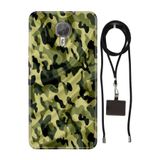 Senada General Mobile Gm 5 Plus İle Uyumlu Kılıf Asker Silikon İpli Boyun Askı Aparatlı
