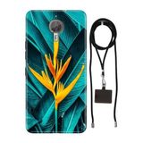 Senada General Mobile Gm 5 Plus İle Uyumlu Kılıf Bloom Silikon İpli Boyun Askı Aparatlı