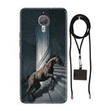 Senada General Mobile Gm 5 Plus İle Uyumlu Kılıf Horse Silikon İpli Boyun Askı Aparatlı