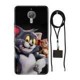 Senada General Mobile Gm 5 Plus İle Uyumlu Kılıf Jerry Ve Tom Silikon İpli Boyun Askı Aparatlı