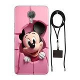 Senada General Mobile Gm 5 Plus İle Uyumlu Kılıf Mickeyyyyy Silikon İpli Boyun Askı Aparatlı