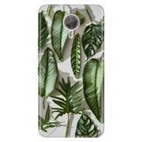 Senada General Mobile Gm 5 Plus İle Uyumlu Kılıf Silikon Desenli Tam Koruma Resimli 4D Yeşil Yapraklar