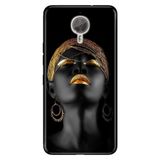 Senada General Mobile Gm 5 Plus İle Uyumlu Kılıf Silikon Desenli Tam Koruma Resimli Afrikalı Kız