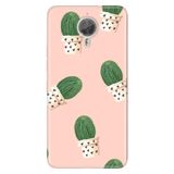 Senada General Mobile Gm 5 Plus İle Uyumlu Kılıf Silikon Desenli Tam Koruma Resimli Cactus