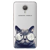 Senada General Mobile Gm 5 Plus İle Uyumlu Kılıf Silikon Desenli Tam Koruma Resimli Cix Kedi