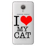 Senada General Mobile Gm 5 Plus İle Uyumlu Kılıf Silikon Desenli Tam Koruma Resimli İlovecat