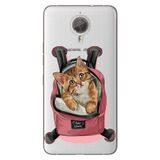 Senada General Mobile Gm 5 Plus İle Uyumlu Kılıf Silikon Desenli Tam Koruma Resimli Kedi Tatilde