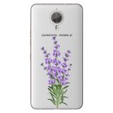 Senada General Mobile Gm 5 Plus İle Uyumlu Kılıf Silikon Desenli Tam Koruma Resimli Lavanta