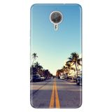 Senada General Mobile Gm 5 Plus İle Uyumlu Kılıf Silikon Desenli Tam Koruma Resimli Miami Sunset