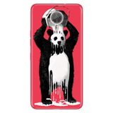 Senada General Mobile Gm 5 Plus İle Uyumlu Kılıf Silikon Desenli Tam Koruma Resimli Panda Kingo
