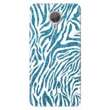 Senada General Mobile Gm 5 Plus İle Uyumlu Kılıf Silikon Desenli Tam Koruma Resimli Parıldayan Zebra