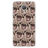 Senada General Mobile Gm 5 Plus İle Uyumlu Kılıf Silikon Desenli Tam Koruma Resimli Pug Pug Köpek
