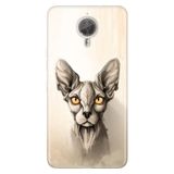 Senada General Mobile Gm 5 Plus İle Uyumlu Kılıf Silikon Desenli Tam Koruma Resimli Sfenks Kedi