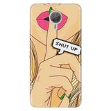 Senada General Mobile Gm 5 Plus İle Uyumlu Kılıf Silikon Desenli Tam Koruma Resimli Shut Up